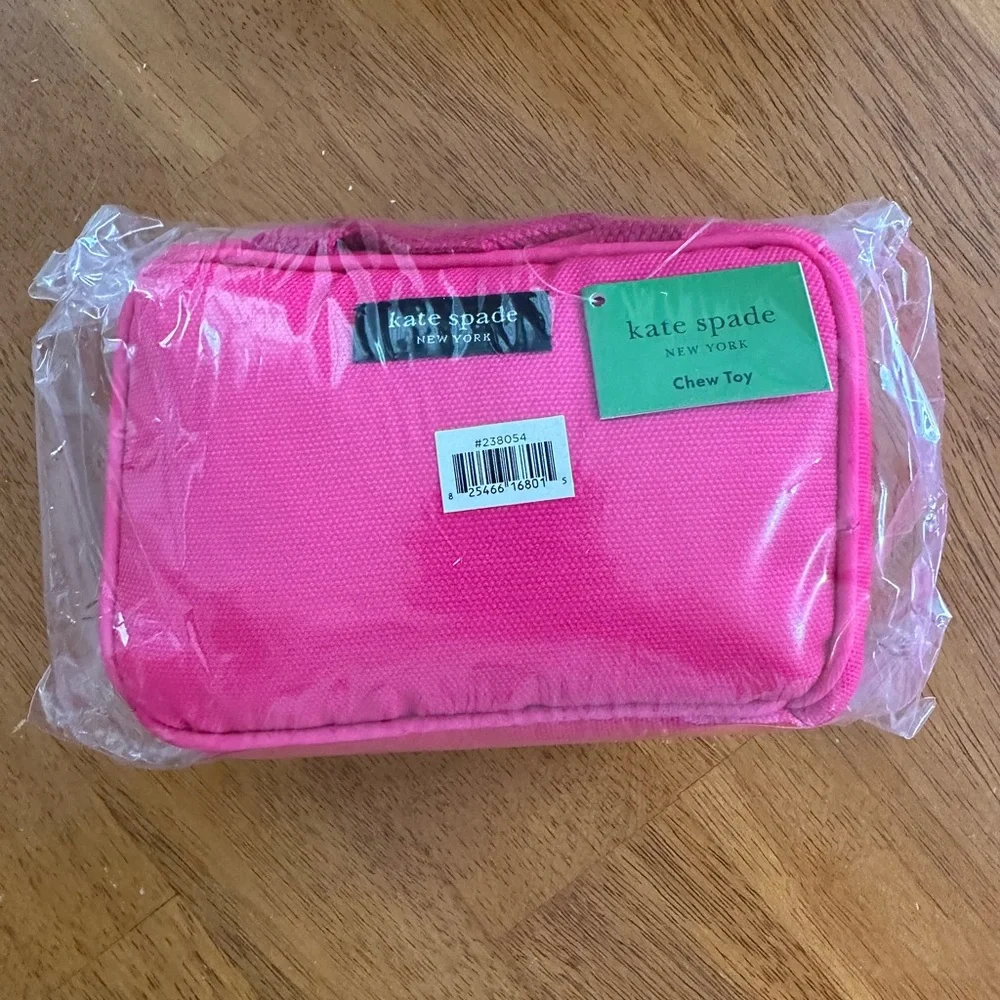 NIB Kate Spade Pink Purse Dog Toy